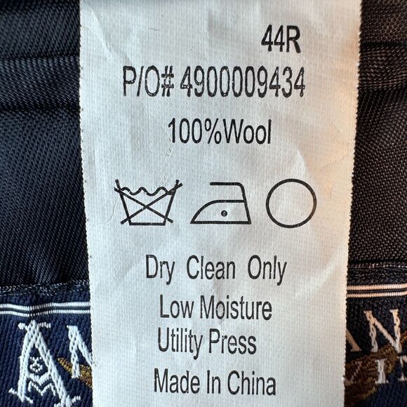 AMERICAN LIVING Men’s Navy Blazer 44R Sport Coat Two Button Jacket 100% WOOL - Picture 13 of 13